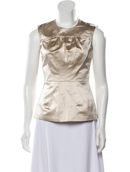 Prada Silk Crew Neck Blouse