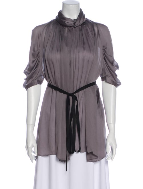 Prada 2007 Silk Blouse Grey