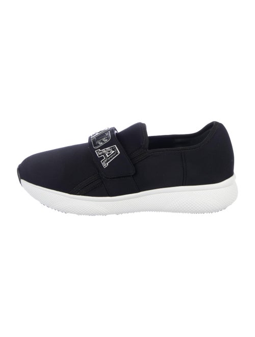 Prada Round-Toe Sneakers Black