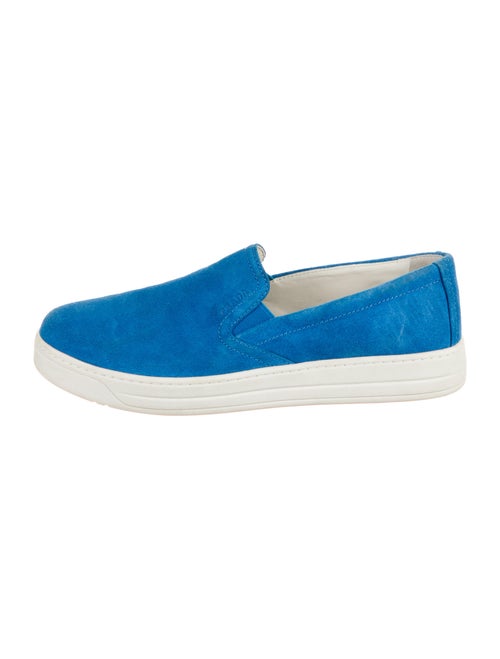 Prada Suede Loafer Sneakers Blue