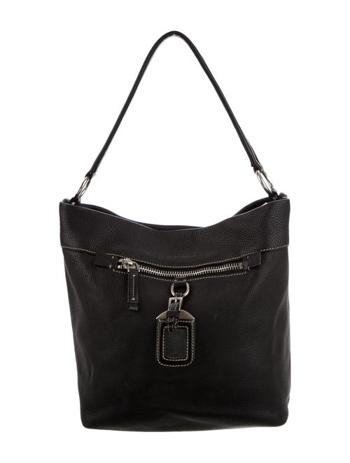 Prada Vitello Daino Hobo Black