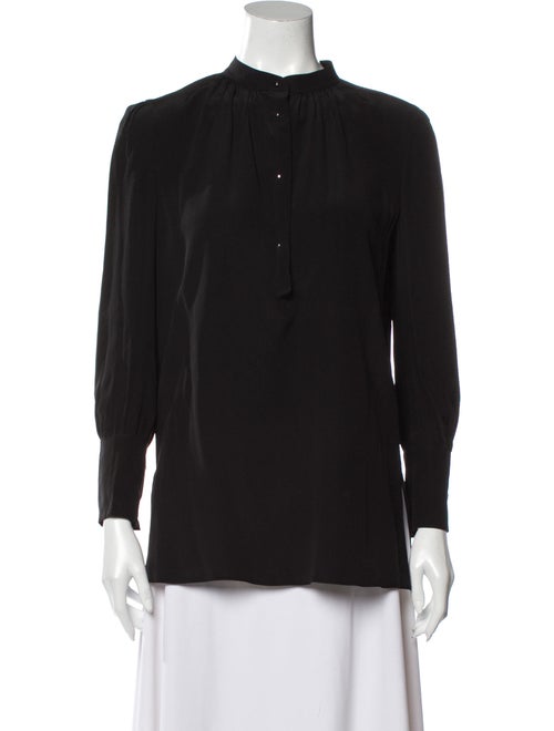 Prada 2016 Silk Blouse Black