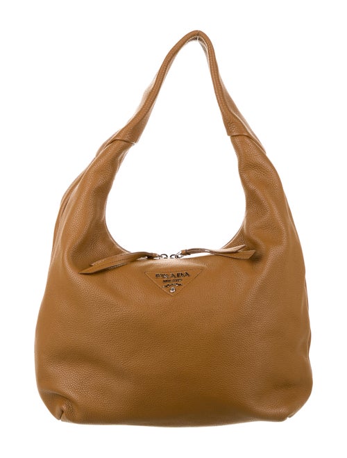 Prada Vitello Daino Hobo Brown