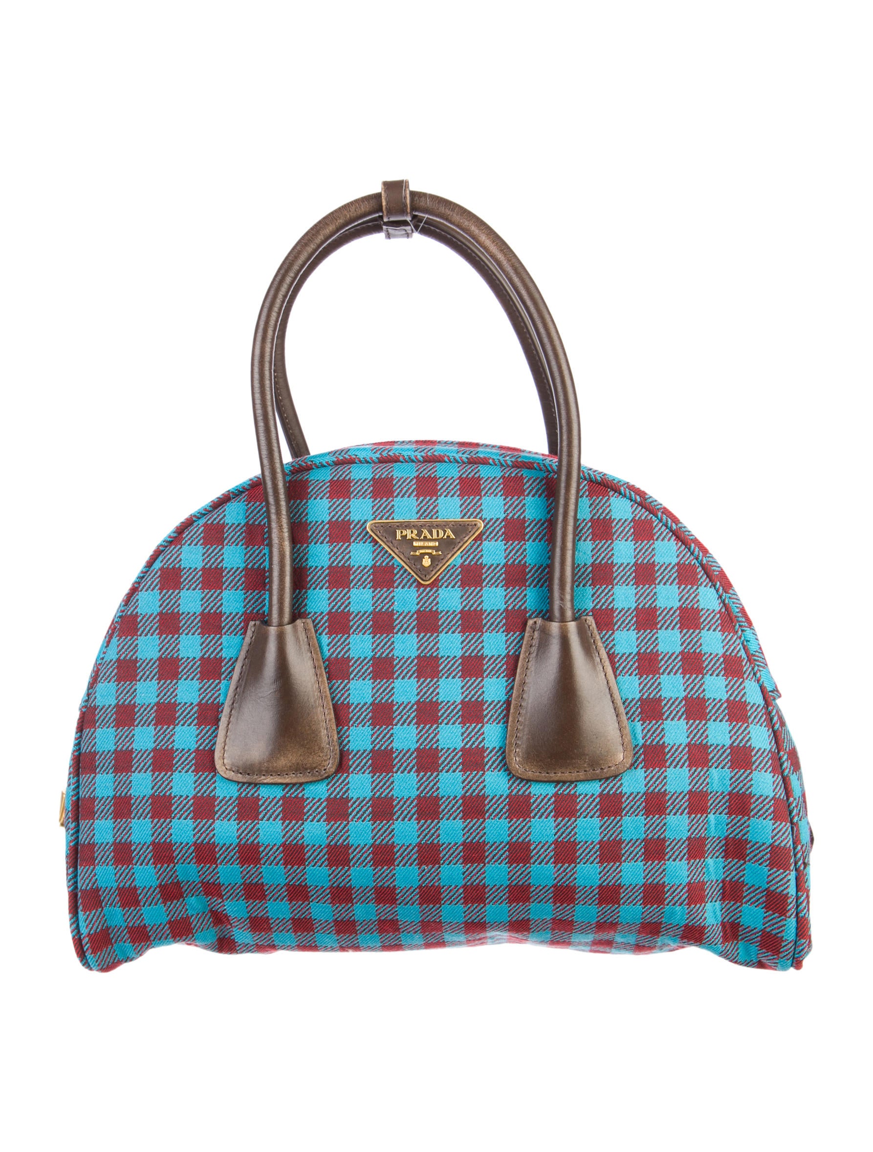 prada checkered handbag