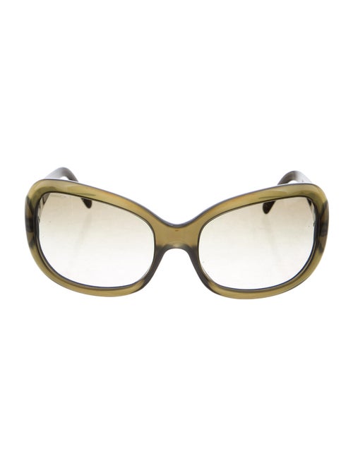 Prada Square Tinted Sunglasses Green