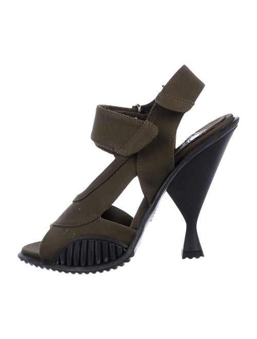 Prada Slingback Sandals Green
