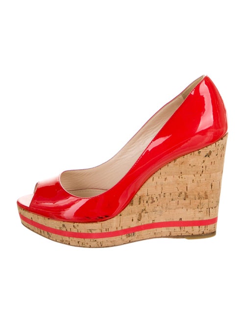 Prada Patent Leather Pumps Red