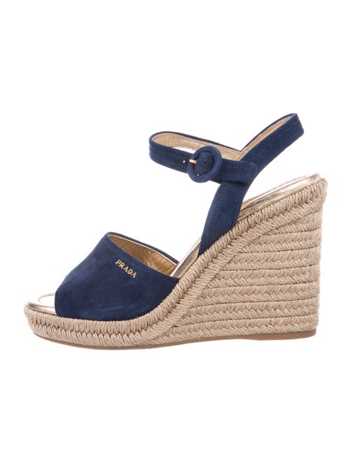 Prada Suede Espadrilles Blue