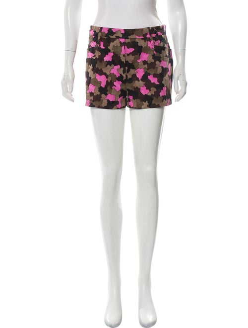 Prada Camouflage High-Rise Shorts Pink