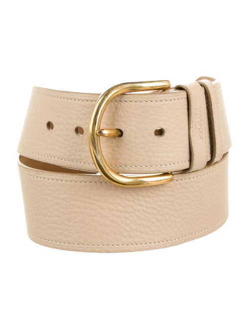 Prada Textured Leather Belt Black