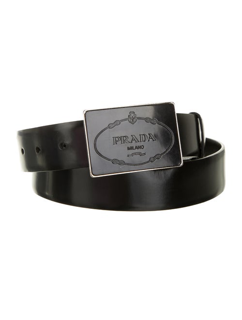 Prada Leather Belt black
