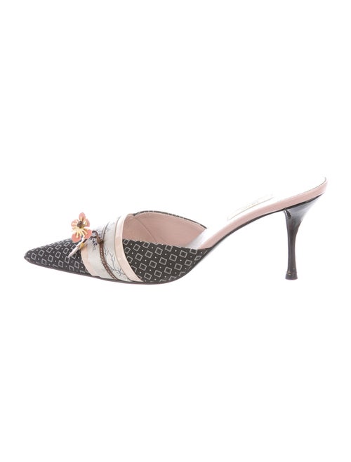 Prada Printed Mules Black