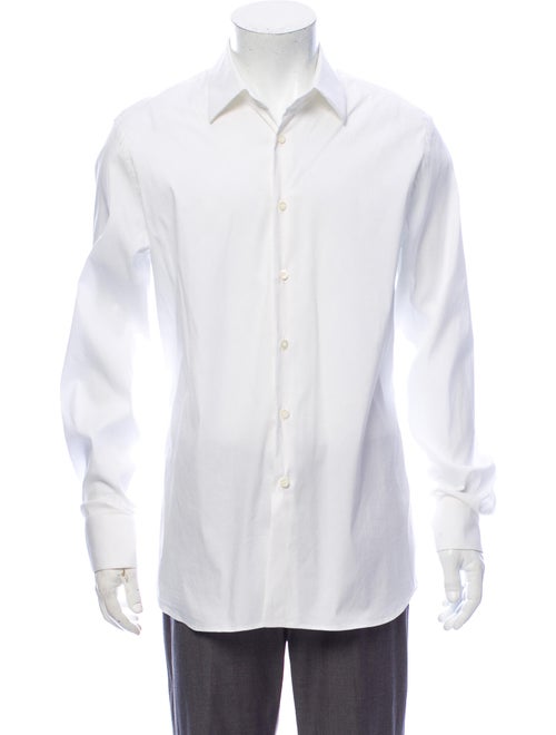 Prada Long Sleeve Dress Shirt White