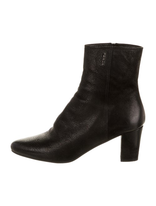 Prada Leather Boots Black