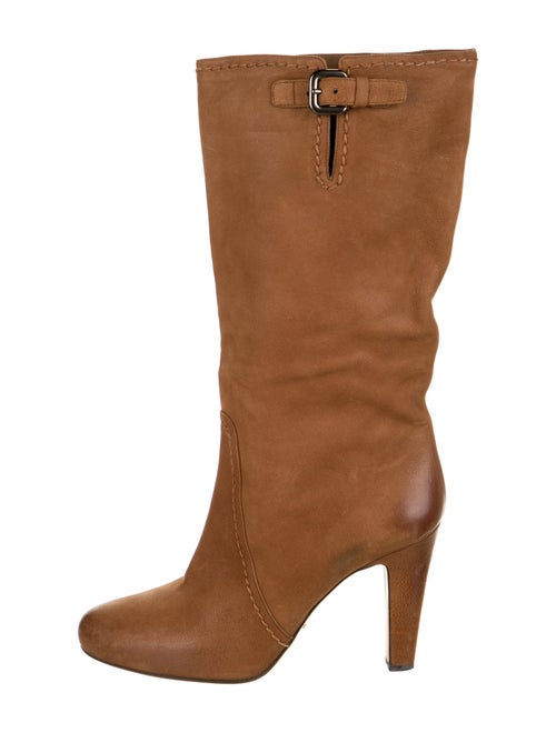 Prada Leather Boots Brown