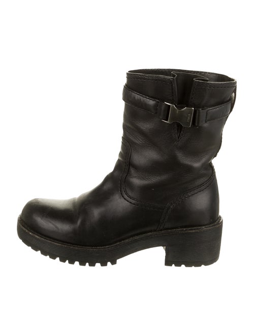 Prada Leather Boots Black