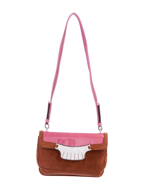 Prada Scamosciato Shoulder Bag silver