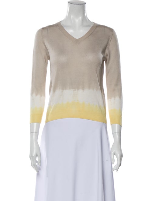 Prada Wool Tie-Dye Print Sweater Wool