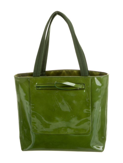 Prada Spazzolato Top Handle Bag Green