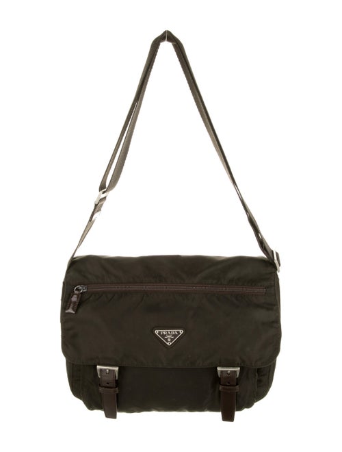 Prada Tessuto Messenger Bag green