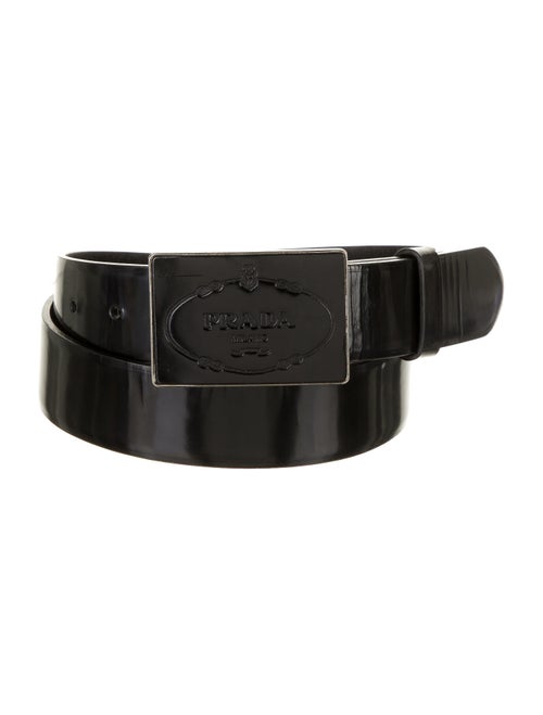 Prada Patent Leather Hip Belt Black