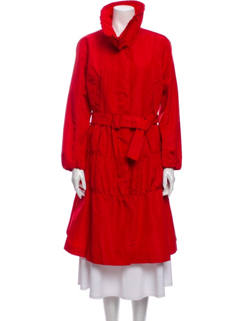 Prada Faux Fur Coat Red