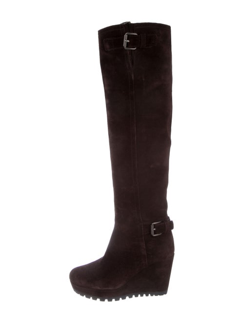 Prada Suede Boots Brown