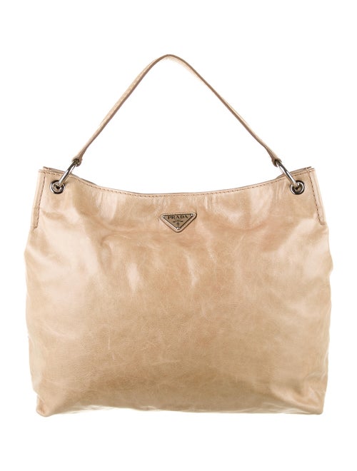Prada Vitello Shine Hobo silver