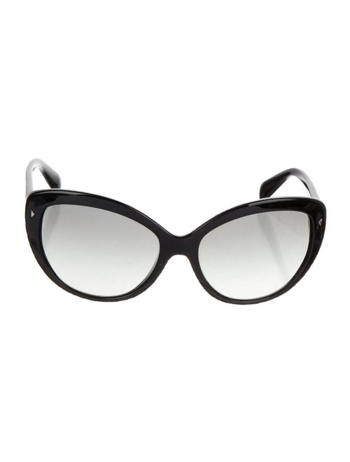 Prada Acetate Cat-Eye Sunglasses Black