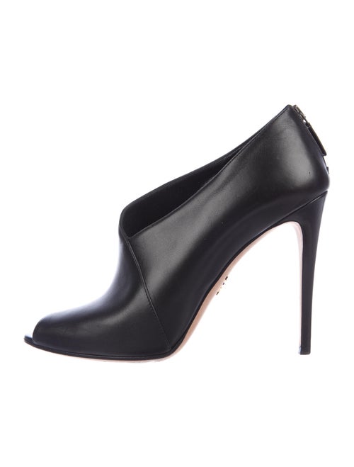 Prada Leather Boots Black