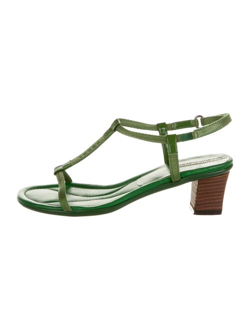 Prada T-Strap Sandals Green