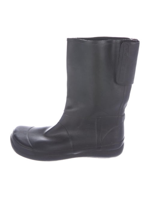 Prada Rubber Rain Boots Black