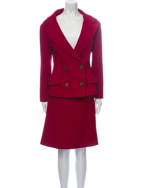 Prada Virgin Wool Skirt Suit Wool