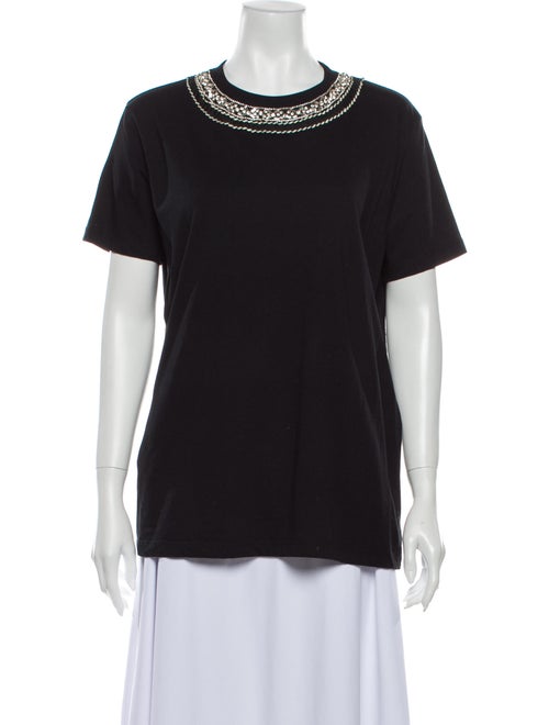 Prada Crew Neck Short Sleeve T-Shirt Black