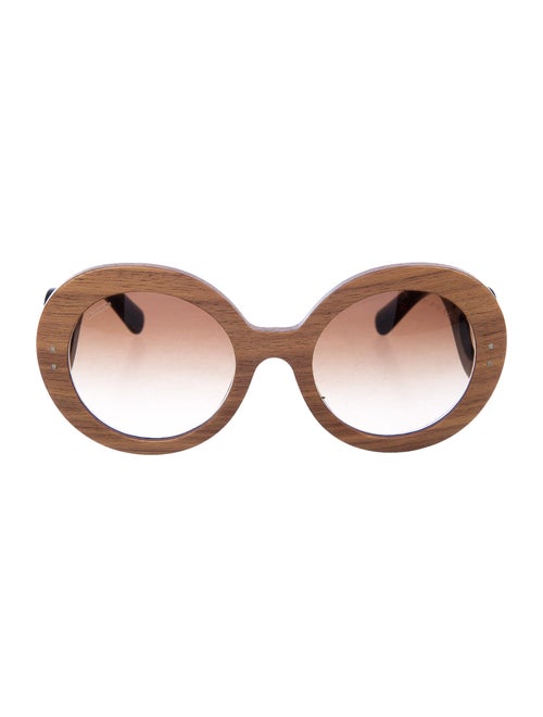 Prada Oversize Tinted Sunglasses Tan