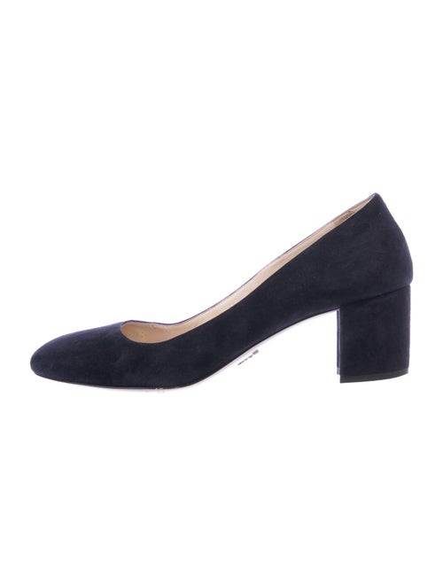 Prada Suede Pumps Blue