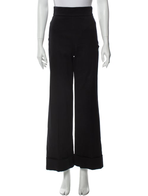Prada Wide Leg Pants Black