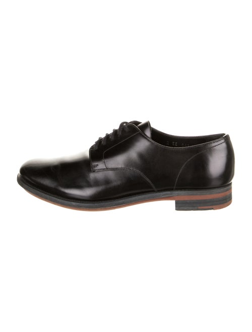 Prada Leather Derby Shoes Black