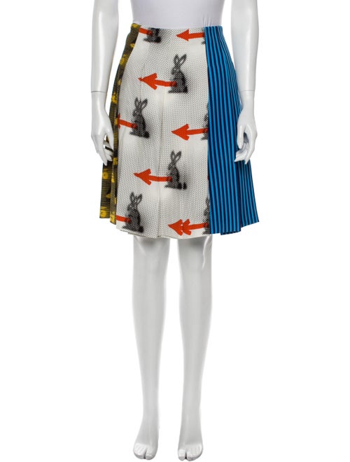 Prada 2015 Knee-Length Skirt White