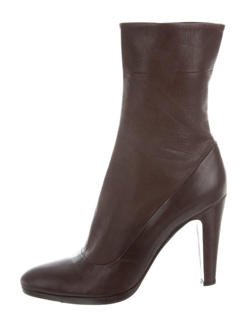 Prada Leather Boots Brown