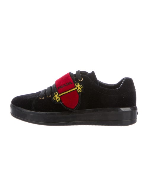 Prada Graphic Print Sneakers Black