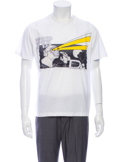 Prada 2017 Graphic Print T-Shirt White