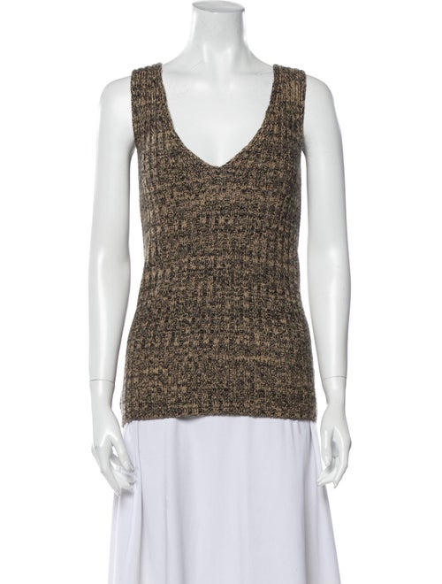 Prada Wool V-Neck Top Wool