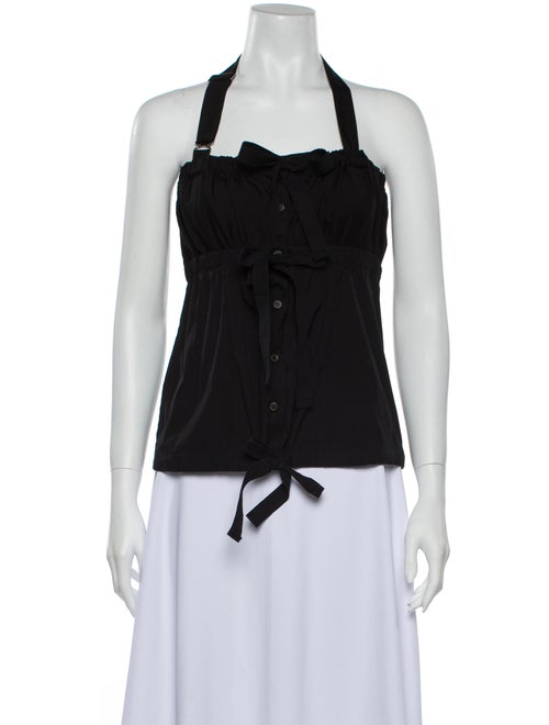Prada Halterneck Sleeveless Top Black