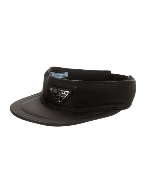 Prada Logo Nylon Visor Black