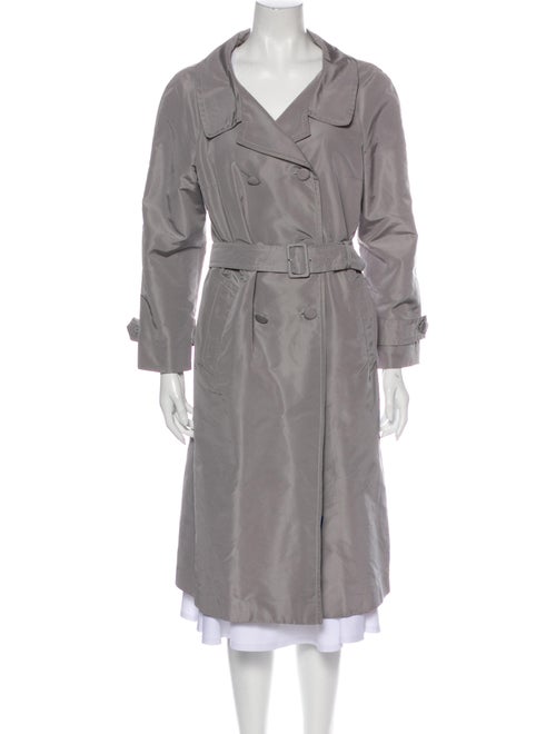 Prada 2016 Silk Trench Coat Grey