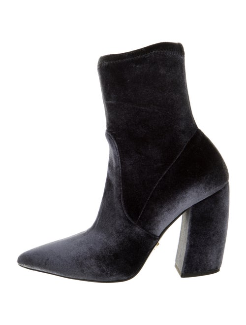 Prada Suede Sock Boots Grey