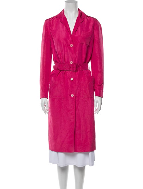 Prada Silk Trench Coat Pink
