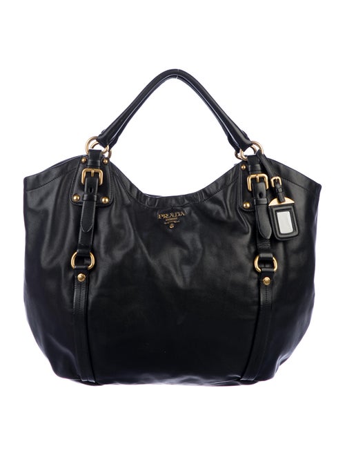 Prada Nappa Leather Hobo Black