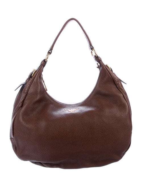 Prada Vitello Daino Hobo Brown